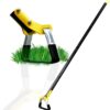 Garden Hoe Adjustable Long Handle Heavy Duty Black