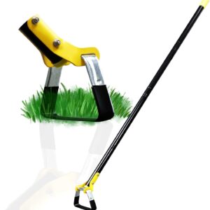 Garden Hoe Adjustable Long Handle Heavy Duty Black - Image 8