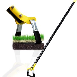 Garden Hoe Adjustable Long Handle Heavy Duty Black - Image 9