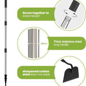 Garden Hoe Heavy Duty Long Handle Adjustable - Image 4