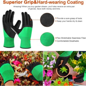 Garden Pruning Shears Set Stainless Steel Handheld 3 Pack - Image 3