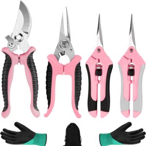 Garden Pruning Shears Set Stainless Steel Handheld 3 Pack - Image 9