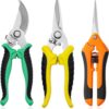 Garden Pruning Shears Stainless Steel 3 Pack