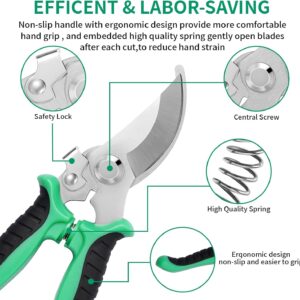 Garden Pruning Shears Stainless Steel 3 Pack - Image 4