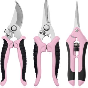Garden Pruning Shears Stainless Steel 3 Pack - Image 8
