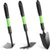 Garden Tool Set 3 Pack Lightweight Green