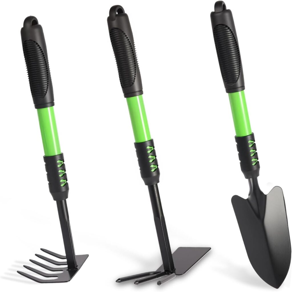 Garden Tool Set 3 Pack Lightweight Green