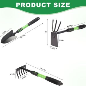 Garden Tool Set 3 Pack Lightweight Green - Image 2