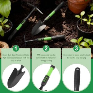 Garden Tool Set 3 Pack Lightweight Green - Image 4