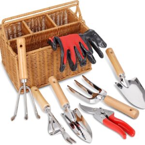 Garden Tools Set Stainless Steel Wood Handle