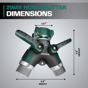 Hose Splitter 2 Way Heavy Duty Metal Connector - Image 2
